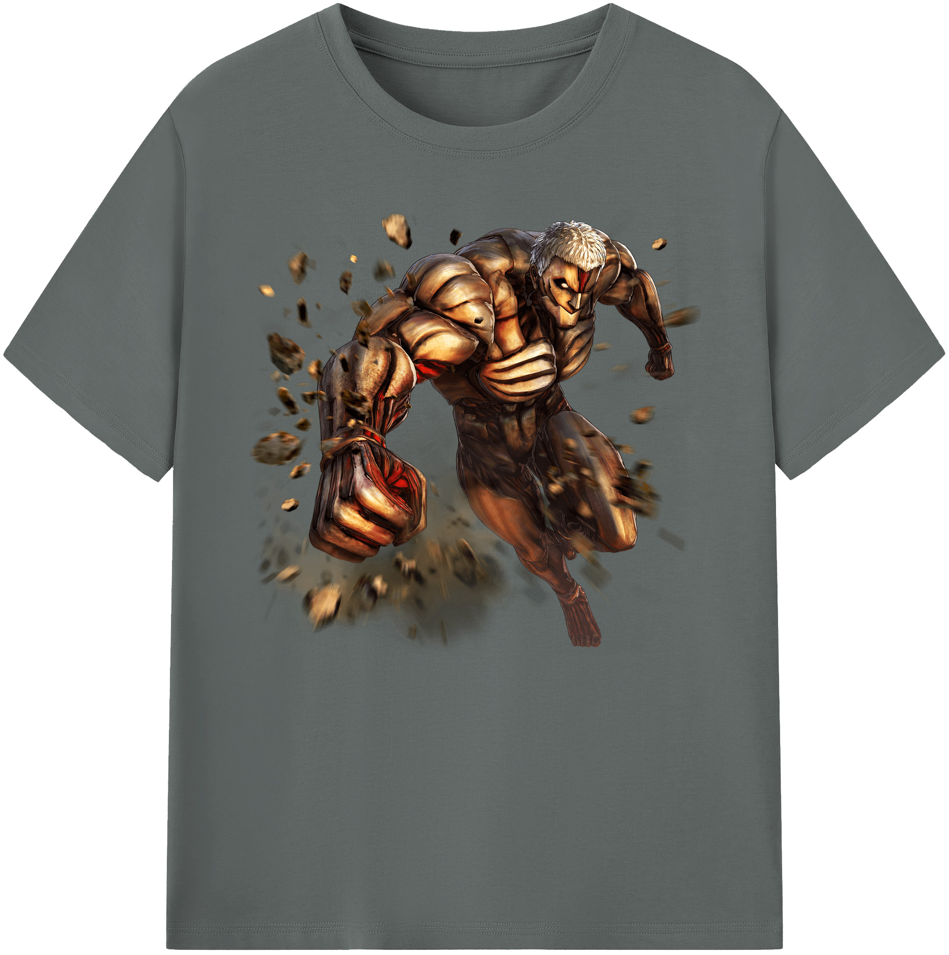 （画像用） 進撃の巨人 Attack on Titan 綿100％ メンズ半袖Tシャツ｜肌触りやわらか＆通気性